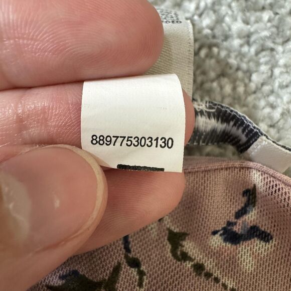 American Rag Cie Kimono Cardigan Womens XL Pink Floral Hi-Low Sheer Boho Hippie - Picture 8 of 10